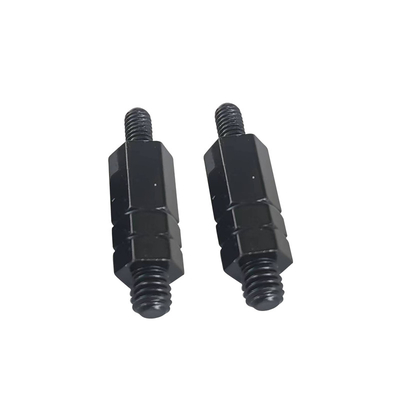 #4-40 Bracket hexadecromado de dupla extremidade para conexão do chassi Forjado a frio M3 10mm Eletróforese Hexadecromado preto