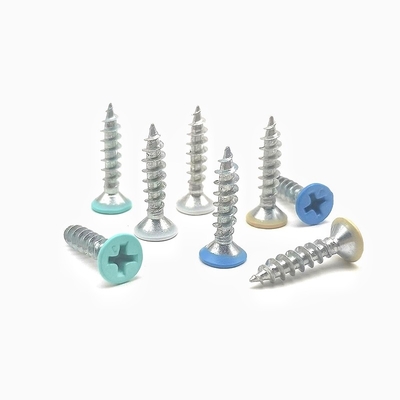 Cor Auto-Taping pintura Mobiliário parafuso Countersunk Cross ANSI JIS