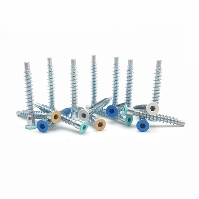 Do parafuso reto do reparo da linha do rolo do auto sextavado parafuso de madeira de batida escareado do armário do dente
