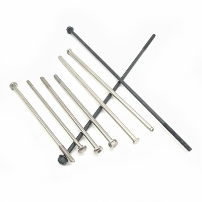 Parafusos longos de parafuso para motor com hexágono externo na superfície da flange