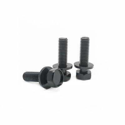 Parafuso hexagonal de carbono de alta resistência com almofada plana e parafuso combinado hexagonal de aço