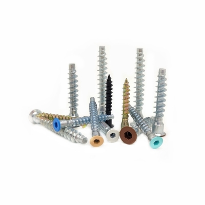Parafusos de armário de madeira contra-encalhados de auto-toque 2,9 mm M6 * 50 M7 * 28 parafusos de auto-toque hexagonais de cabeça plana