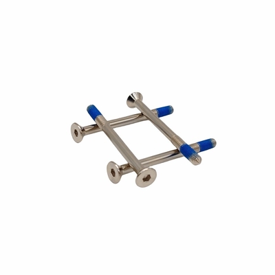 Exemplo de parafuso de cola de ameixa personalizado parafuso hexagonal parafuso de bloqueio de cola azul externo