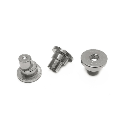 Não padrão Hexagonal excêntrico prego 304 aço inoxidável sólido cabeça plana redonda passo conector de fixação rivet