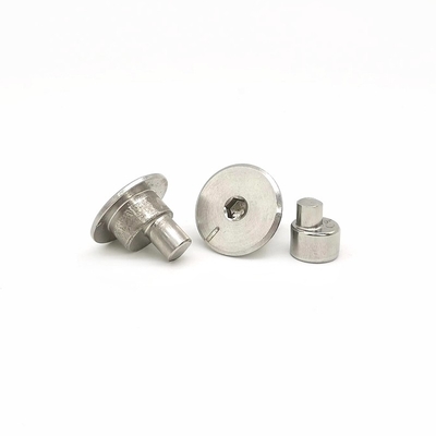 Não padrão Hexagonal excêntrico prego 304 aço inoxidável sólido cabeça plana redonda passo conector de fixação rivet