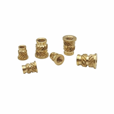 Fusão a quente de nozes de cobre solo oito pares de twill flor de cobre mãe latão inserir nozes de cobre injeção grelhado nozes de cobre