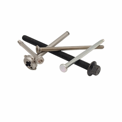 Parafusos longos de parafuso para motor com hexágono externo na superfície da flange