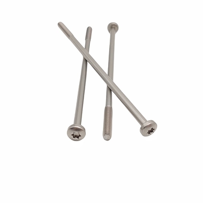 Parafusos de cabeça de panela Material de aço inoxidável parcialmente roscado Ranhura em forma de flor T30 T25 T20 T15 comprimento de cabeça personalizável