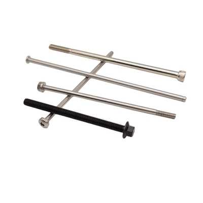 Parafusos longos de parafuso para motor com hexágono externo na superfície da flange