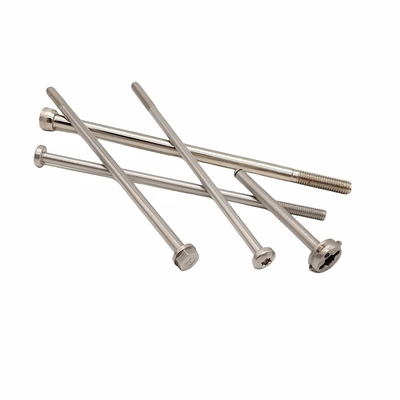 Parafusos longos de parafuso para motor com hexágono externo na superfície da flange