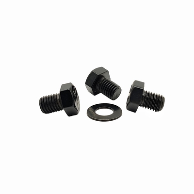 Parafuso Hexagonal Externo Personalizado Feito de Preto Bolto de Alta Força Preta Hexagonal Externo Unhas Decorativas