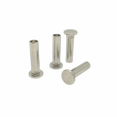 Resistente a salinagem aço inoxidável cabeça plana rivetas semi-cavadas aço inoxidável rivetas serrilhadas rivetas de pressão