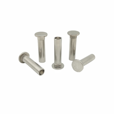 Resistente a salinagem aço inoxidável cabeça plana rivetas semi-cavadas aço inoxidável rivetas serrilhadas rivetas de pressão