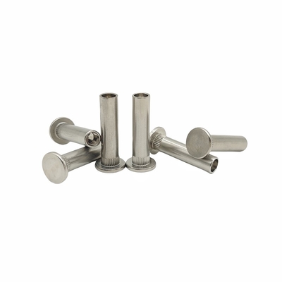 Processamento da marca da coroa de aço inoxidável personalizado Rivet de flores dentadas Rivet semi-cavado Parte de forma especial não padrão