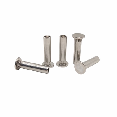 Não-padrão customizado cabeça plana rivet semiholo rivet de aço inoxidável com flores dentadas com várias especificações.