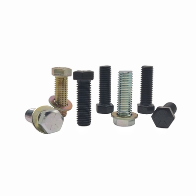 Parafuso de cabeça hexagonal de alta resistência britânico-americano parafuso hexagonal externo revestido com parafuso preto dacromet