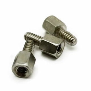Parafuso de bloqueio em parafuso de fixação parafuso de aço inoxidável parafuso espacial gabinete de caixa de computador parafuso de suporte hexagonal de via única