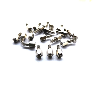 10.8mm Hex polido #4-40 cabeça de aço parafuso parafusos de aço inoxidável Hexagonal parafuso único