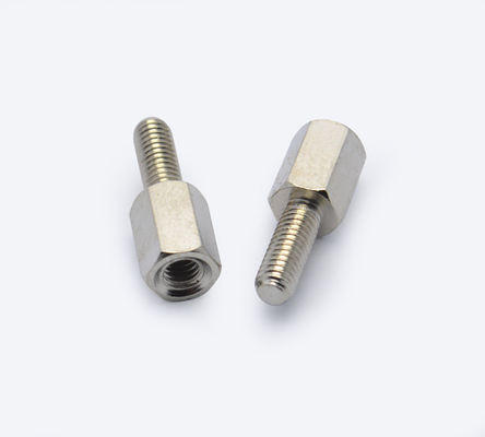 10.8mm Hex polido #4-40 cabeça de aço parafuso parafusos de aço inoxidável Hexagonal parafuso único