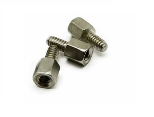 Aço inoxidável Coluna de espaçamento hexagonal Hexagonal Single Threaded Bolt PCB Board Bracket Screws