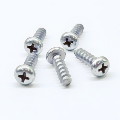 Parafusos de liga de zinco-níquel Phillips Pan Head para plásticos M5*16