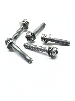 SEMS Ferramentas de aço carbono parafusos de aço inoxidável liga de zinco níquel cor original M4X16