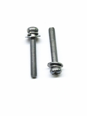 SEMS Ferramentas de aço carbono parafusos de aço inoxidável liga de zinco níquel cor original M4X16