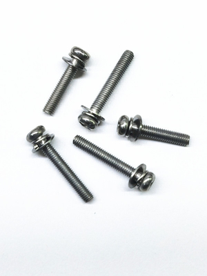 SEMS Ferramentas de aço carbono parafusos de aço inoxidável liga de zinco níquel cor original M4X16