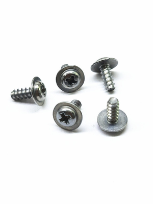 Parafusos de cabeça de lavar roupa Phillips parafusos de liga de níquel de zinco para plástico de aço inoxidável cor original