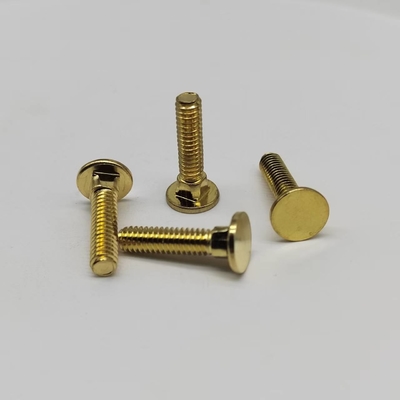 Parafusos de cabeça de pescoço de cobre #8-32 Parafusos de dentes finos para equipamentos eletrônicos