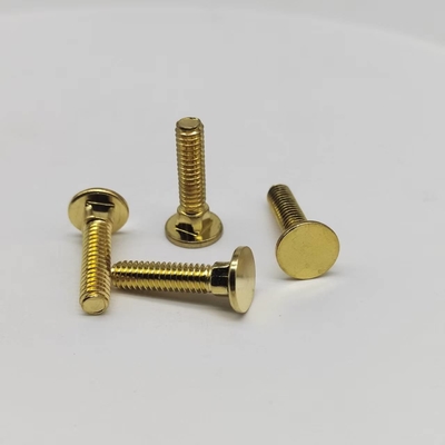 Parafusos de cabeça de pescoço de cobre #8-32 Parafusos de dentes finos para equipamentos eletrônicos