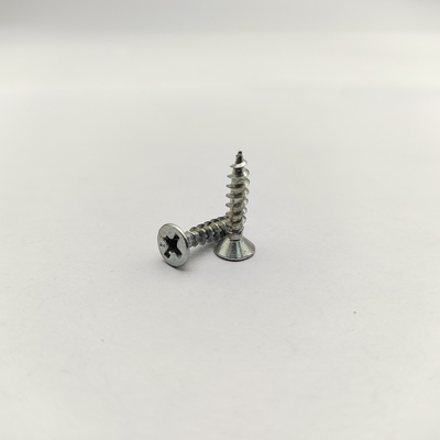 Parafusos autoatarraxantes de cabeça chata Phillips Aço Inoxidável M3-M8