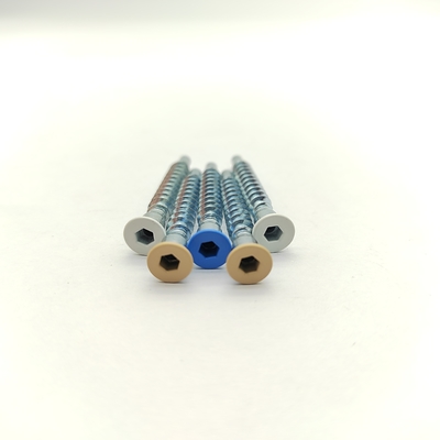 Parafusos para móveis 304 SS com cabeça escareada e sextavada, autoatarraxantes, resistentes a exteriores e humidade