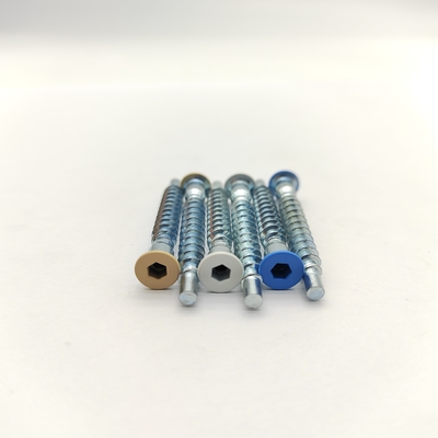 Parafusos para móveis 304 SS com cabeça escareada e sextavada, autoatarraxantes, resistentes a exteriores e humidade