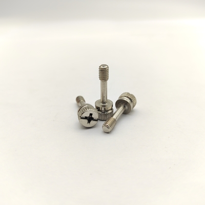 Parafusos cativos recartilhados de aço inoxidável 316 com fenda combinada para equipamentos médicos