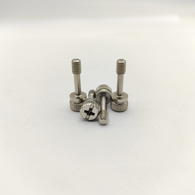 Parafusos cativos recartilhados de aço inoxidável 316 com fenda combinada para equipamentos médicos