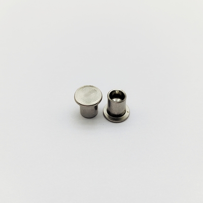 A2 Rivets semitubulares de cabeça plana de aço inoxidável M2-M6