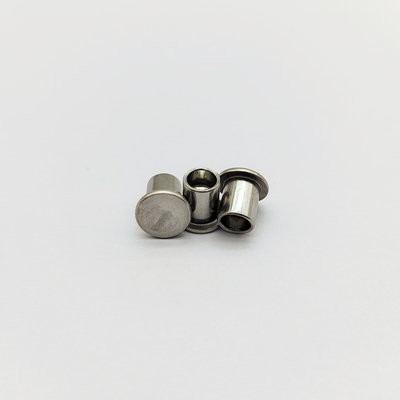 A2 Rivets semitubulares de cabeça plana de aço inoxidável M2-M6
