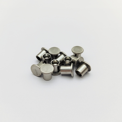 Rebites de precisão de pequena dimensão semitubulares - Inoxidável de alta resistência - M2 a M6 - para dispositivos e instrumentos médicos