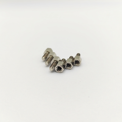 Parafuso distanciador sextavado 12mm eletropolido em aço inoxidável 316 #4-40