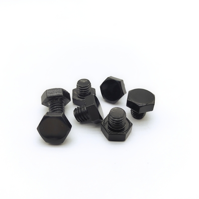 Parafusos de roda com cabeça sextavada M8 13mm Preto Aço Inoxidável Pacote de 1000