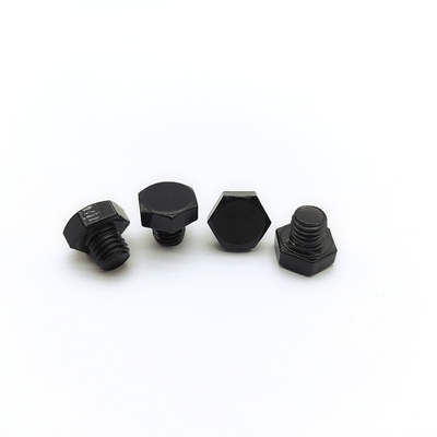 Parafusos de roda com cabeça sextavada M8 13mm Preto Aço Inoxidável Pacote de 1000
