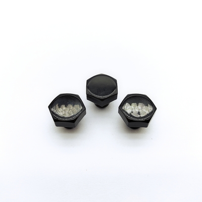 Parafusos de roda com cabeça sextavada M8 13mm Preto Aço Inoxidável Pacote de 1000
