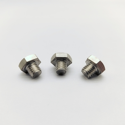 M8 parafusos de roda de cromo 12,3 mm comprimento 13 mm cabeça hexadecimal aço inoxidável