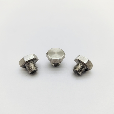 M8 parafusos de roda de cromo 12,3 mm comprimento 13 mm cabeça hexadecimal aço inoxidável