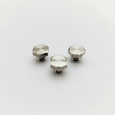 M8 parafusos de roda de cromo 12,3 mm comprimento 13 mm cabeça hexadecimal aço inoxidável
