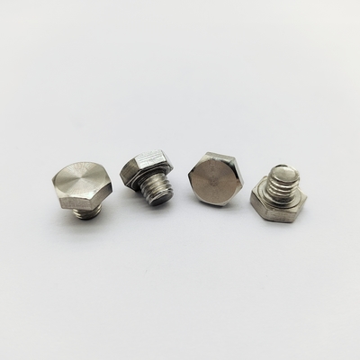 M8 parafusos de roda de cromo 12,3 mm comprimento 13 mm cabeça hexadecimal aço inoxidável