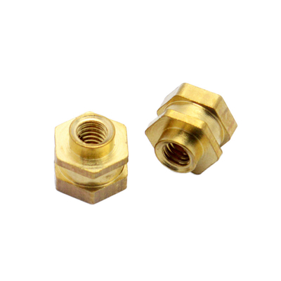 A inserção de bronze da porca de bronze da inserção serrilhou a porca da cavidade da porca do furo cego da porca através da porca do furo para o derretimento quente, plástica