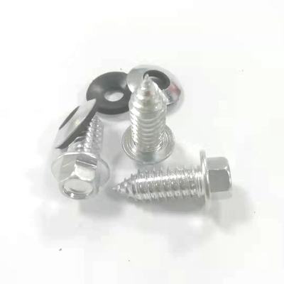 Parafusos de aço inoxidável auto-apertados com lavadora de borracha 5.85x5.85 Parafusos de telhado com lavadora auto-apertados parafusos de concreto