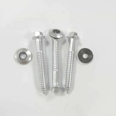 O parafuso de batida Ss 304 do auto, batida de aço inoxidável do auto da cabeça da flange parafusa telhar os parafusos com a arruela